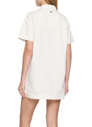 Back View - Click To Enlarge - LACOSTE SPORT - Light Wash Denim Mini Dress