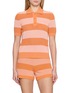 LACOSTE SPORT Striped Cotton Polo Top