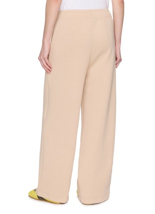 Back View - Click To Enlarge - LACOSTE SPORT - Logo Embroidered Cotton Blend Sweatpants