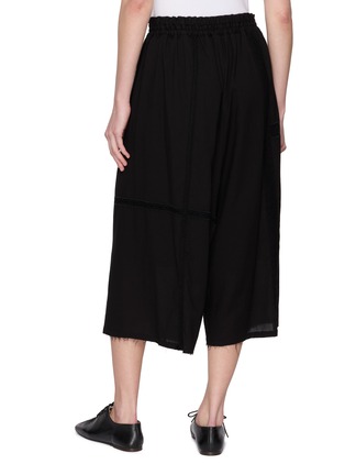 Back View - Click To Enlarge - Y'S - Lace Trim Gathered Pants