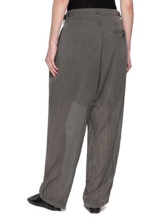 Back View - Click To Enlarge - Y'S - Two Tuck Wide Leg Pants