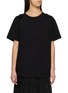 Y'S Suspender Strap Back Cotton T-Shirt