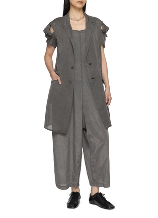 Figure View - Click To Enlarge - Y'S - Salopette Wide Leg Pants