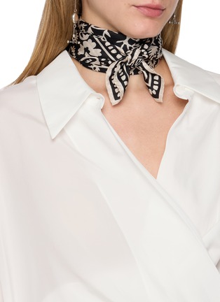 Figure View - Click To Enlarge - TOTEME - Hankie Lace Silk Scarf