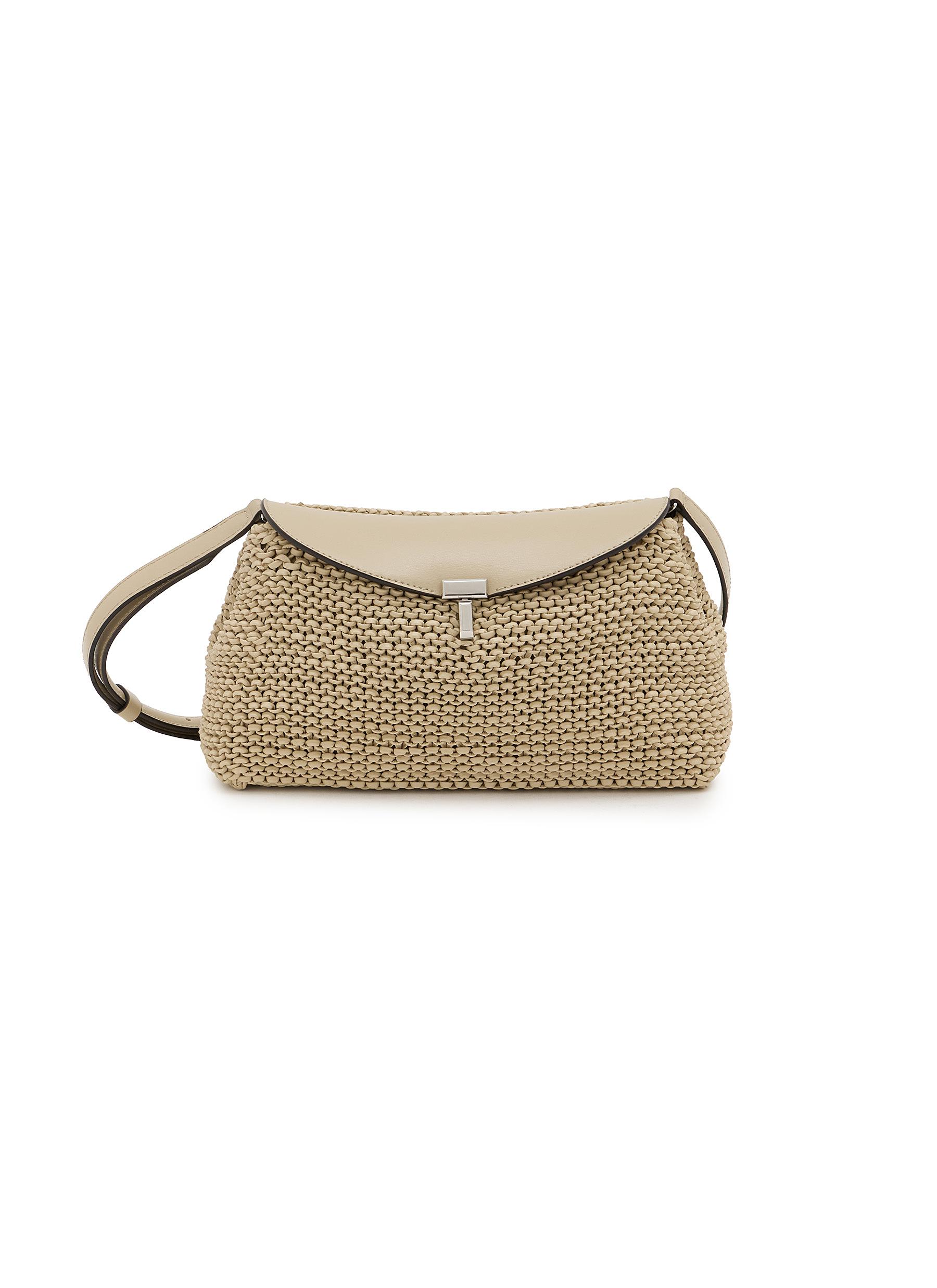 TOTEME | T-Lock Woven Leather Clutch | Women | Lane Crawford