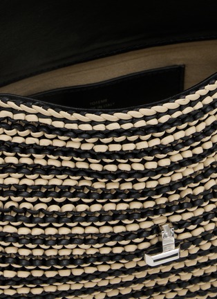 Detail View - Click To Enlarge - TOTEME - T-Lock Woven Leather Clutch