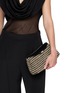 Front View - Click To Enlarge - TOTEME - T-Lock Woven Leather Clutch