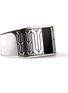 Detail View - Click To Enlarge - JOHN HARDY - Icon 50 Treated Onyx Sterling Silver Signet Ring — Size 10