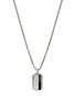 JOHN HARDY Icon 50 Treated Onyx Sterling Silver Pendant Box Chain Necklace — Size 22