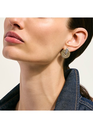Detail View - Click To Enlarge - JOHN HARDY - Icon Link Diamond 14K Gold Drop Earrings