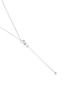 Detail View - Click To Enlarge - MM6 MAISON MARGIELA - Cocktail Stick Pendant Silver Plated Brass Necklace