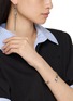 Front View - Click To Enlarge - MM6 MAISON MARGIELA - Cocktail Stick Silver Plated Brass Cuffs