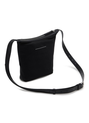 Detail View - Click To Enlarge - MM6 MAISON MARGIELA - Numeric Vertical Nylon Crossbody Bag
