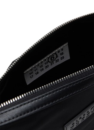Detail View - Click To Enlarge - MM6 MAISON MARGIELA - Numeric Vertical Nylon Crossbody Bag