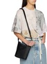 Figure View - Click To Enlarge - MM6 MAISON MARGIELA - Numeric Vertical Nylon Crossbody Bag