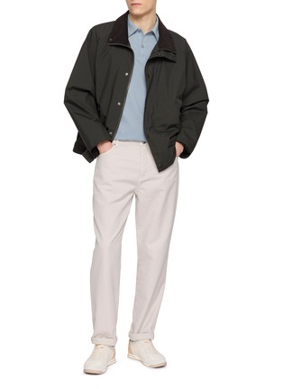 Figure View - Click To Enlarge - SUNSPEL - Riviera Supima Cotton Mesh Polo Shirt