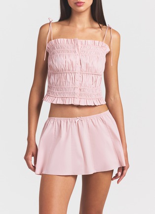 Detail View - Click To Enlarge - SKIMS - Poplin Apparel Ruffle Cami