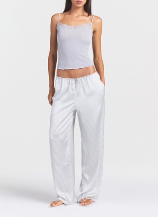 Detail View - Click To Enlarge - SKIMS - Woven Shine Lace Pants