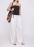 Back View - Click To Enlarge - SKIMS - Woven Shine Lace Pants