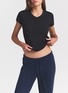 Detail View - Click To Enlarge - SKIMS - Worn In Jersey Baby V-Neck T-Shirt