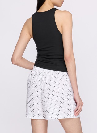 Front View - Click To Enlarge - SKIMS - Cotton Poplin Sleep Tank And Boxer Set