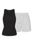 Main View - Click To Enlarge - SKIMS - Cotton Poplin Sleep Tank And Boxer Set