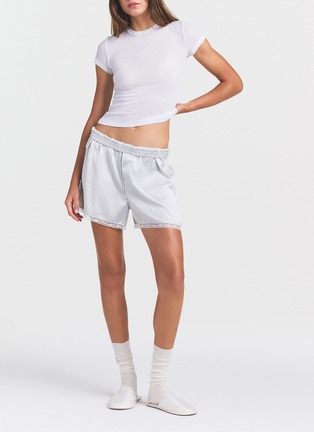 Detail View - Click To Enlarge - SKIMS - Woven Shine Lace Boxer