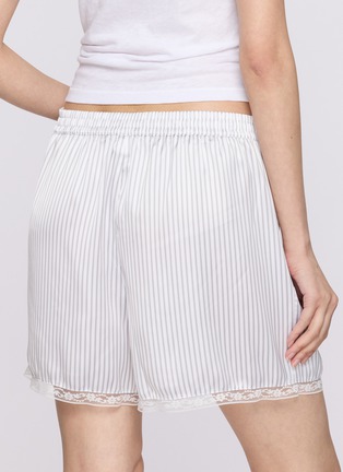 Front View - Click To Enlarge - SKIMS - Woven Shine Lace Boxer