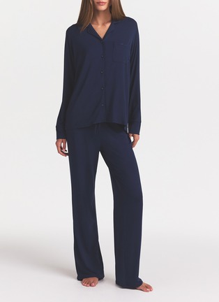 Detail View - Click To Enlarge - SKIMS - SKIMS Sleep Long Sleeve Button Up Set