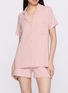 Figure View - Click To Enlarge - SKIMS - Soft Lounge Short Sleep Set