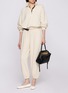Back View - Click To Enlarge - SKIMS - Drapey French Terry Half Zip Sweatshirt