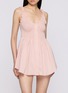 Figure View - Click To Enlarge - SKIMS - Poplin Apparel Mini Smocked Dress