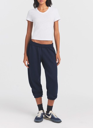 Detail View - Click To Enlarge - SKIMS - Worn In Jersey Baby V-Neck T-Shirt