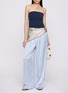 Back View - Click To Enlarge - SKIMS - Woven Shine Lace Pants