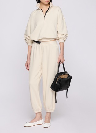 Back View - Click To Enlarge - SKIMS - Drapey French Terry Cropped Jogger