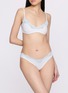 Front View - Click To Enlarge - SKIMS - Fits Everybody Lace Dipped Thong
