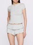 Figure View - Click To Enlarge - SKIMS - SKIMS Sleep Fold Over Shorts Set