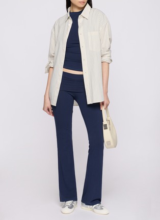 Back View - Click To Enlarge - SKIMS - Cotton Jersey Foldover Pants