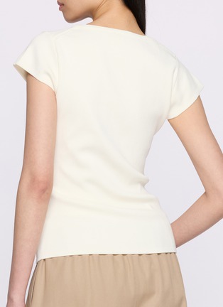 Front View - Click To Enlarge - SKIMS - Refined Knit Scoop Neck T-Shirt