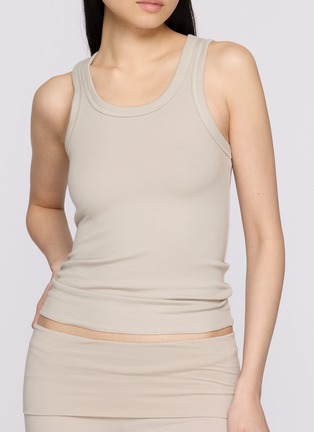 Figure View - Click To Enlarge - SKIMS - Cotton Rib Scoop Neck Tank