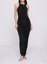 Figure View - Click To Enlarge - SKIMS - Cupro Jersey Long Ruched Dress
