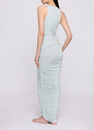 Front View - Click To Enlarge - SKIMS - Cupro Jersey Long Ruched Dress
