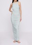 Figure View - Click To Enlarge - SKIMS - Cupro Jersey Long Ruched Dress