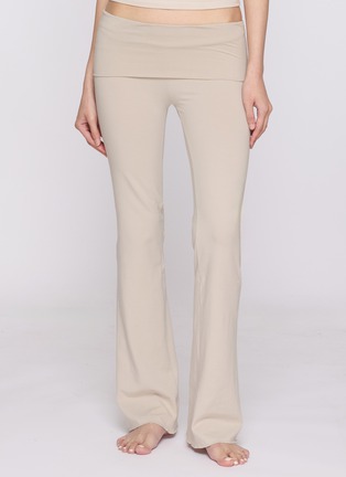 Figure View - Click To Enlarge - SKIMS - Cotton Jersey Foldover Pants