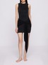 Figure View - Click To Enlarge - SKIMS - Cupro Jersey Wrap Mini Dress