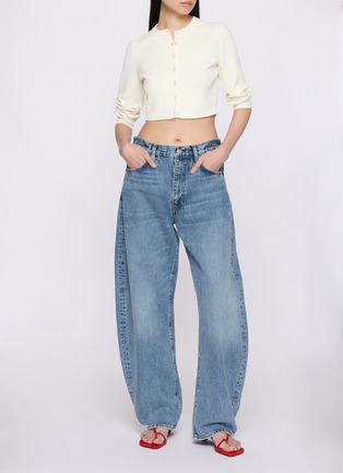 Back View - Click To Enlarge - SKIMS - Refined Knit Crop Cardigan