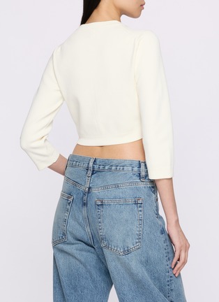 Front View - Click To Enlarge - SKIMS - Refined Knit Crop Cardigan