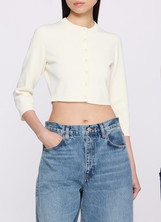 Figure View - Click To Enlarge - SKIMS - Refined Knit Crop Cardigan