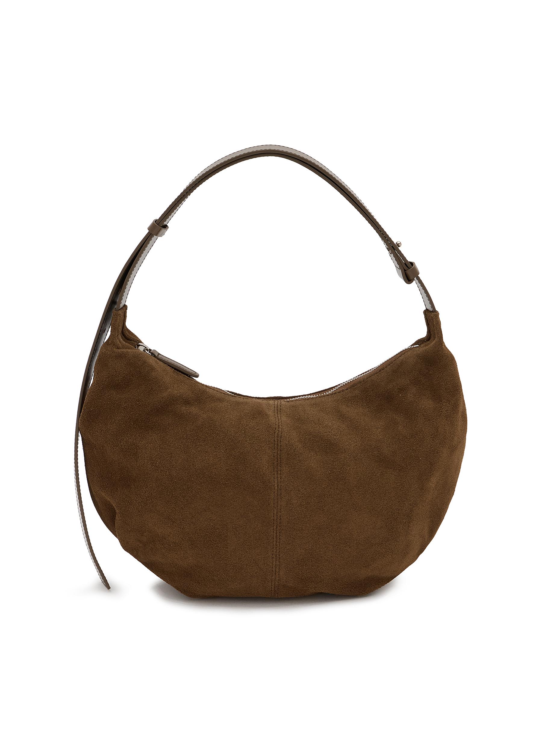 NOTHING WRITTEN ハンドバッグ ブラウン NOTHING WRITTEN | HT Suede Shoulder Bag | Women | Lane Crawford