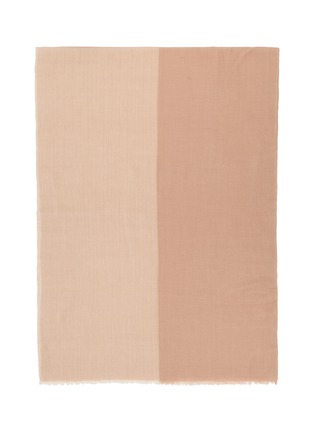 Detail View - Click To Enlarge - LANE'S - Bicolour Herringbone Wool Cashmere Scarf